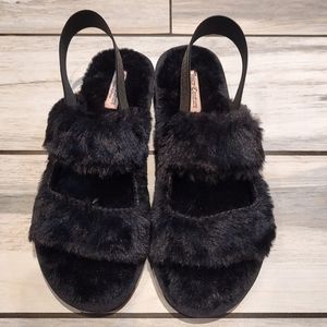 Juicy Couture fuzzy sandals